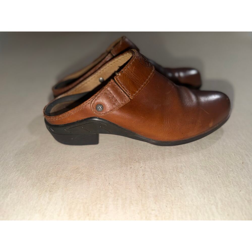 Ariat women’s brown leather mules shoes - Picture 1 of 16